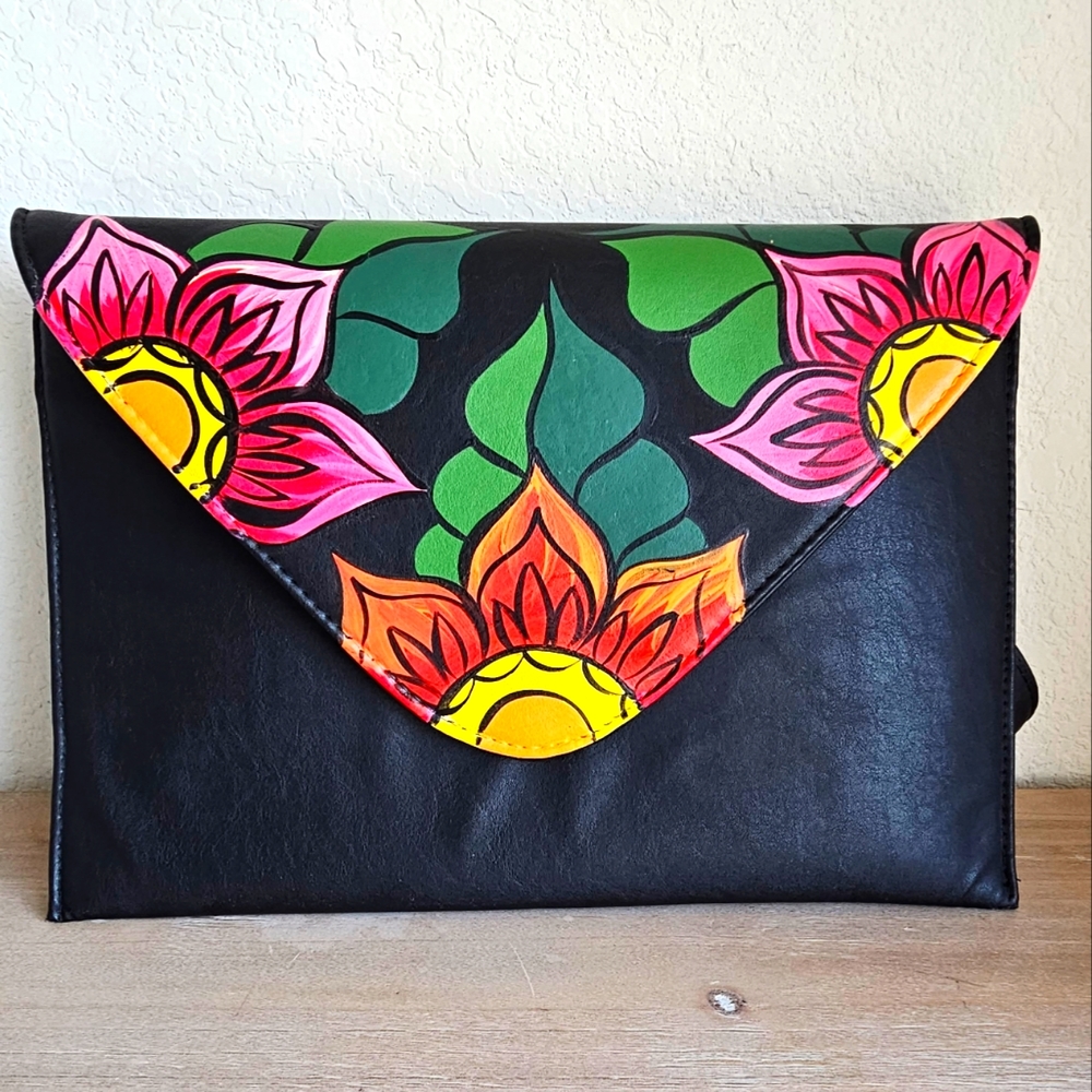 Hand Painted Clutch by Rosa Mexicano